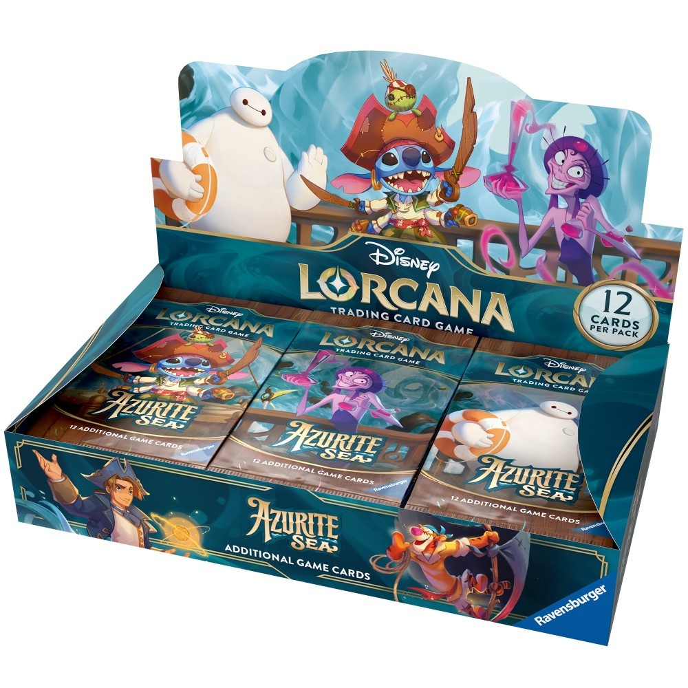 Disney Lorcana Azurite Sea Booster 4 Box Case